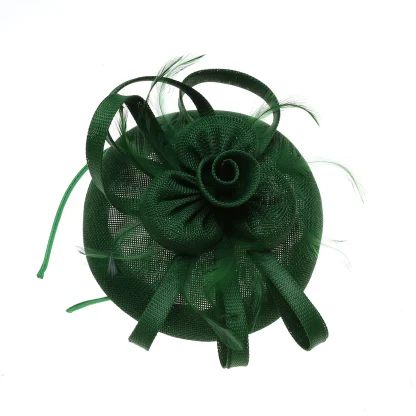 Dainty Fascinator with Solid Color Design - Image 13