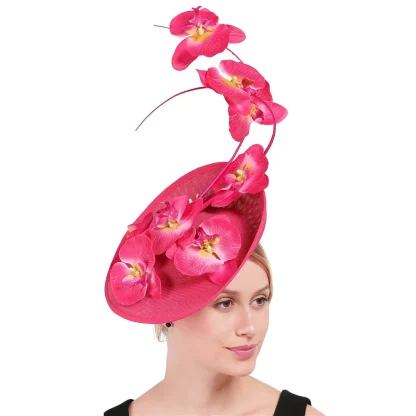 Captivating Cocktail Hat with Floral Design